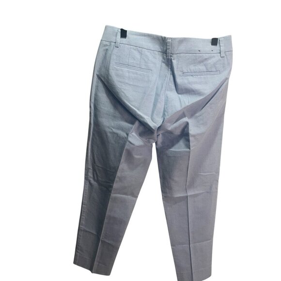 J Crew Womens Light Blue Cotton Cropped Chino Pants 2 Career - Picture 2 of 5